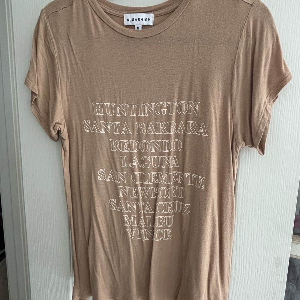 SUGARHIGH Print T Shirt - California Beaches